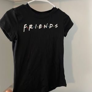 F•R•I•E•N•D•S black tee shirt
